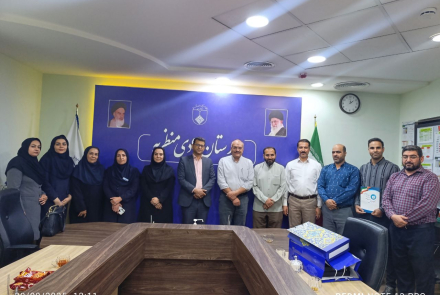 آئین تکریم و معارفه سرپرست منابع انسانی بیمارستان ۹ دی
