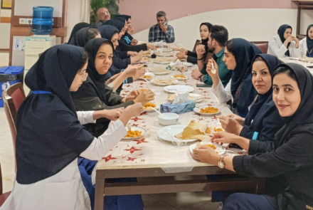 صبحانه کاری بیمارستان ۹دی
