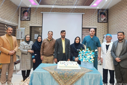 برگزاری جشن بازنشستگی در بیمارستان ۹دی 