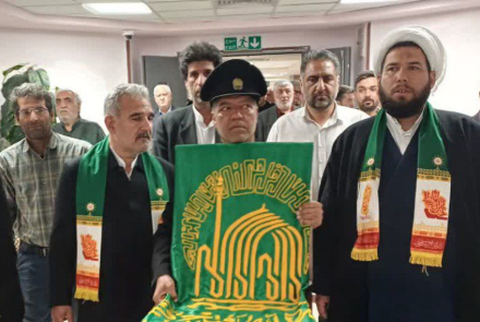 حضور خادمان آستان مقدس حرم مطهر امام رضا(علیه السلام) در بیمارستان ۹ دی 